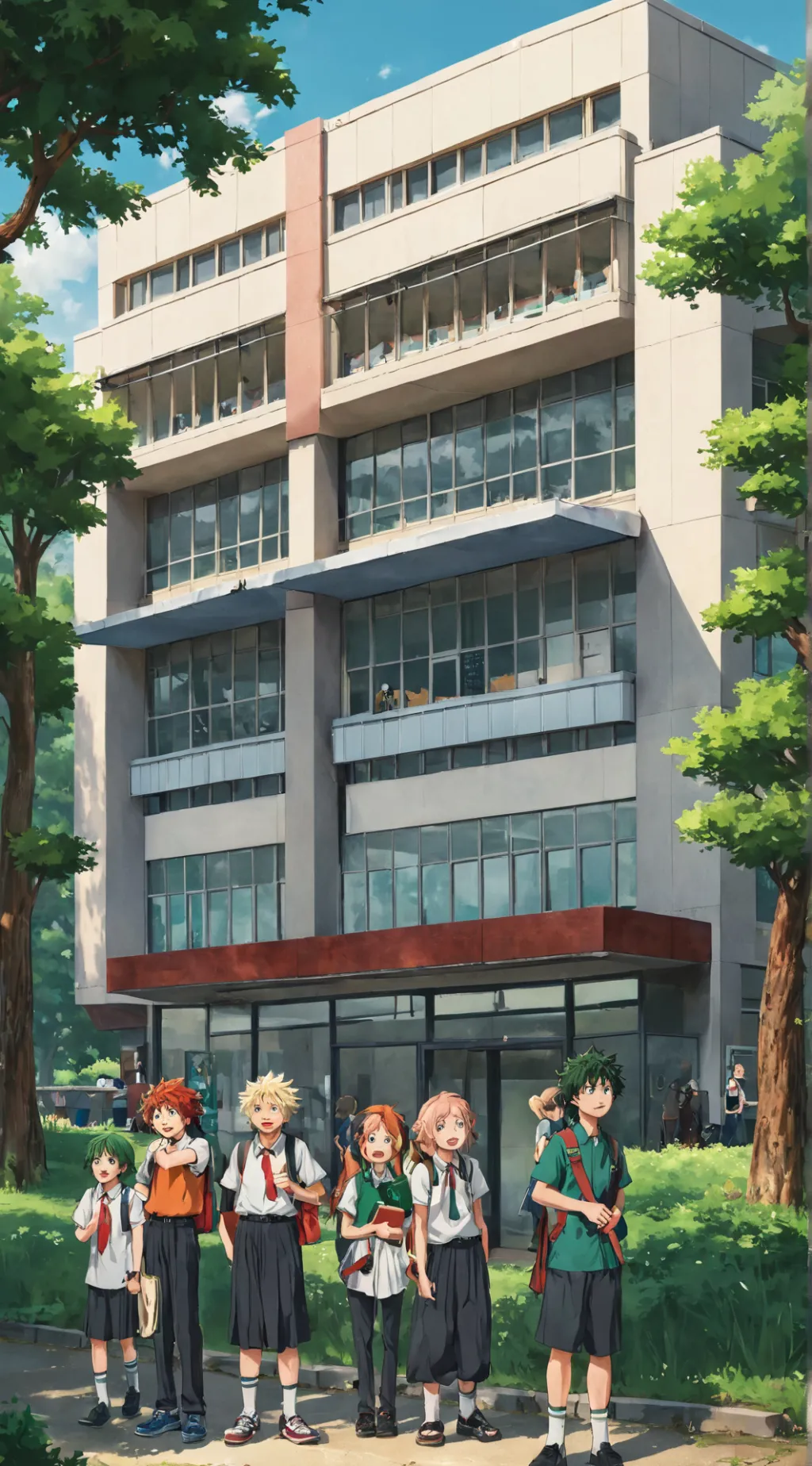 ai character: New students MHA background