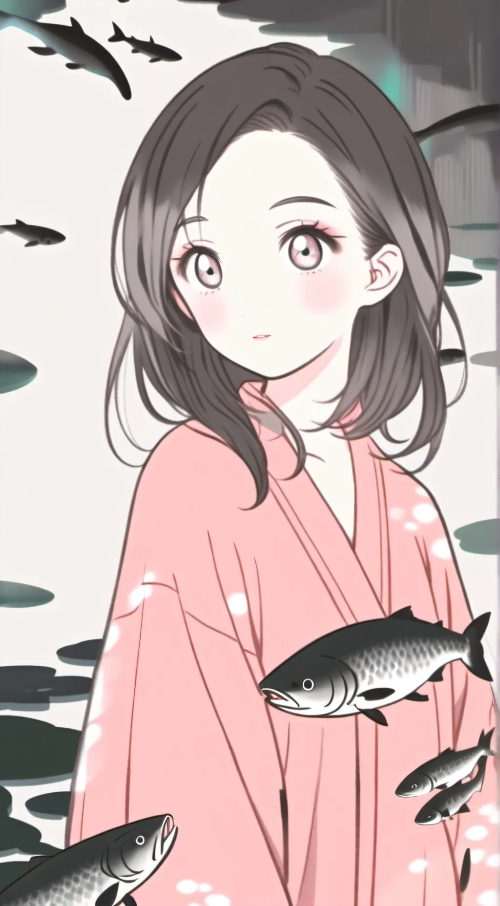 ai character: Silver Splash Spirit background