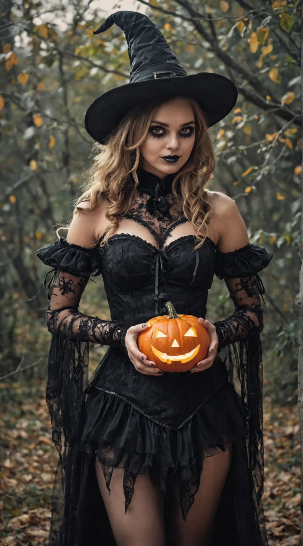 ai character: FNAF SB Halloween background