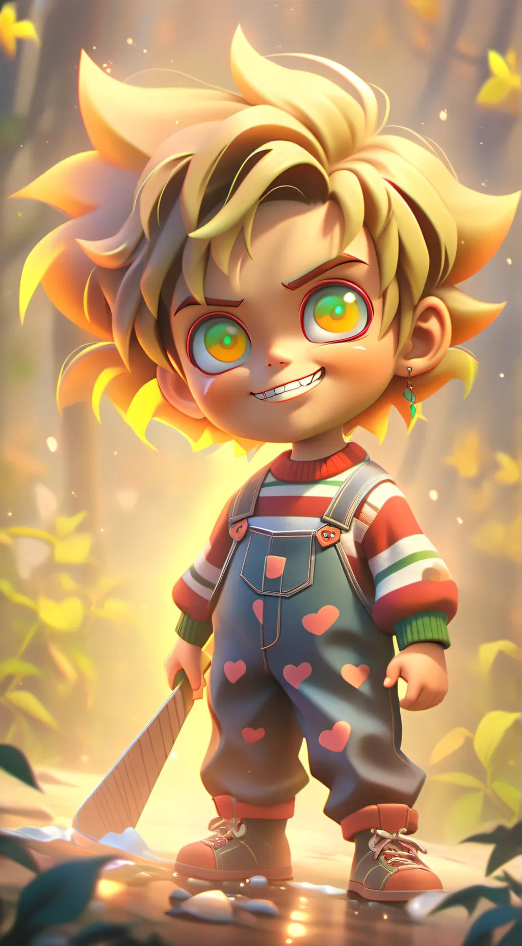 ai character: Chucky  background