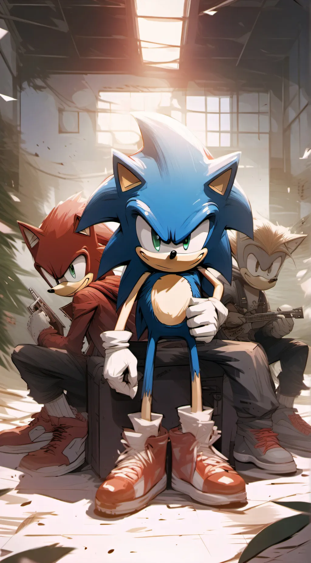 ai character: Sonic argument background