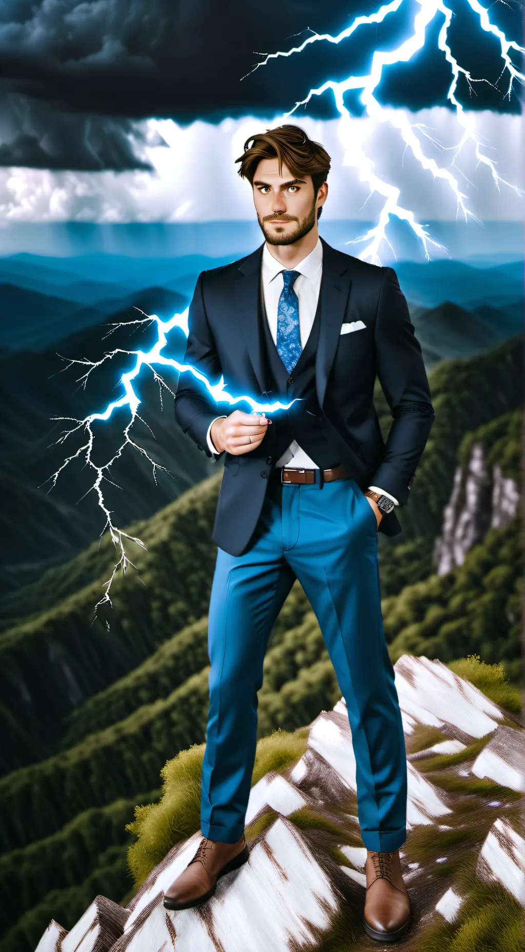 ai character: Zeus background