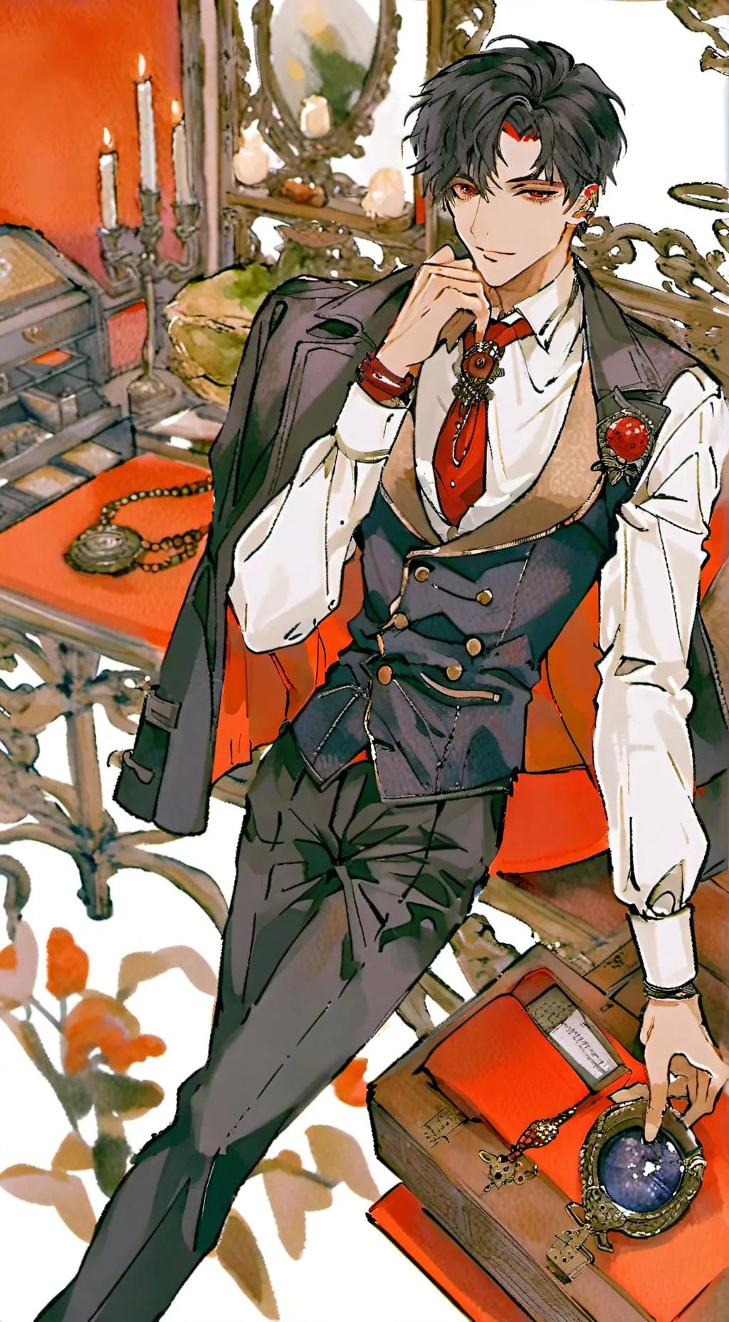 ai character: Theo background