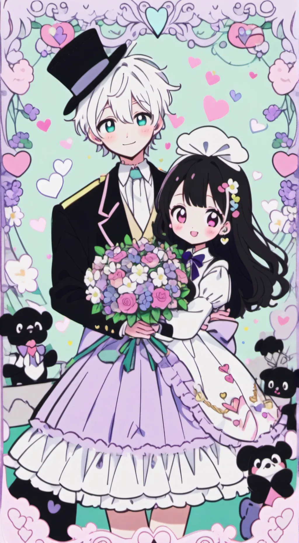 ai character: A Great Valentines background