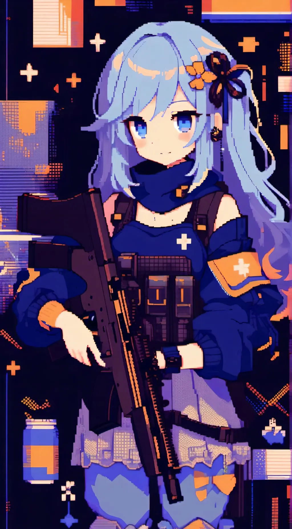 ai character: Aqua(alternate) background