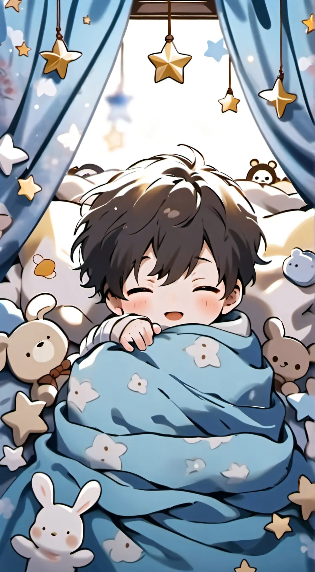 ai character: bébé background