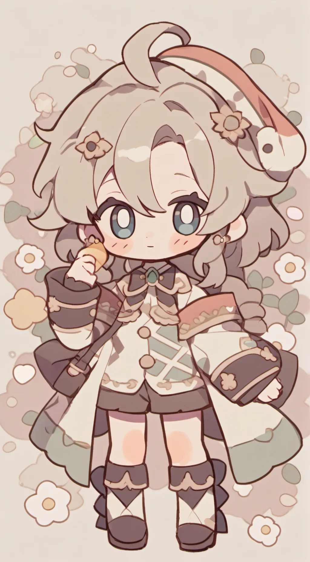 ai character: Omega x alfa background