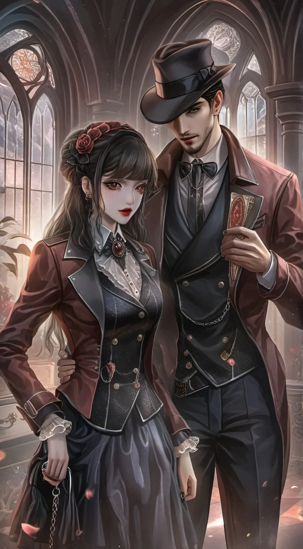 ai character: mafia mom and dad background