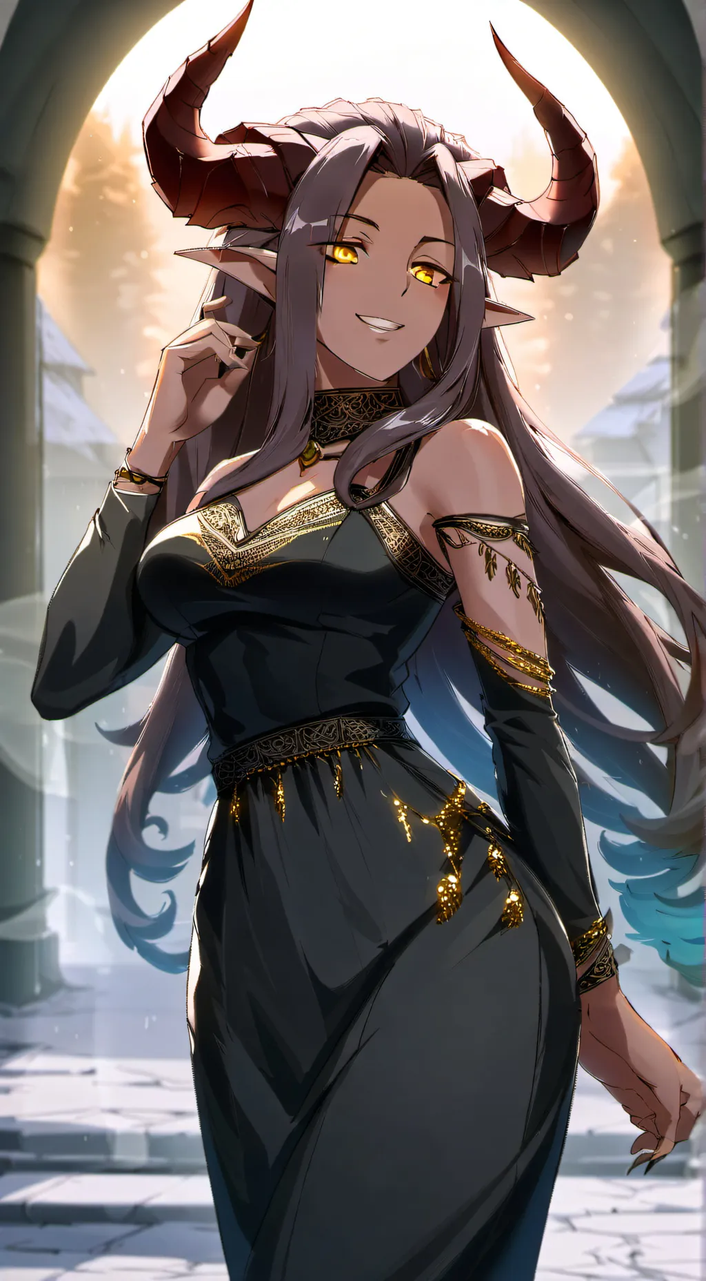 ai character: Fiore  background