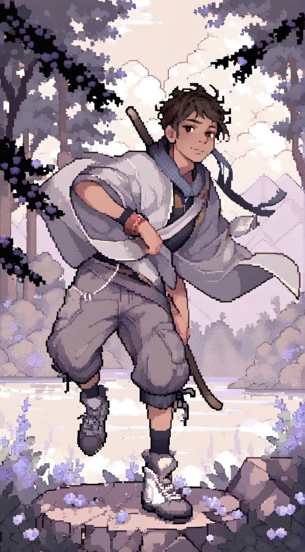 ai character: Alice o país da m background