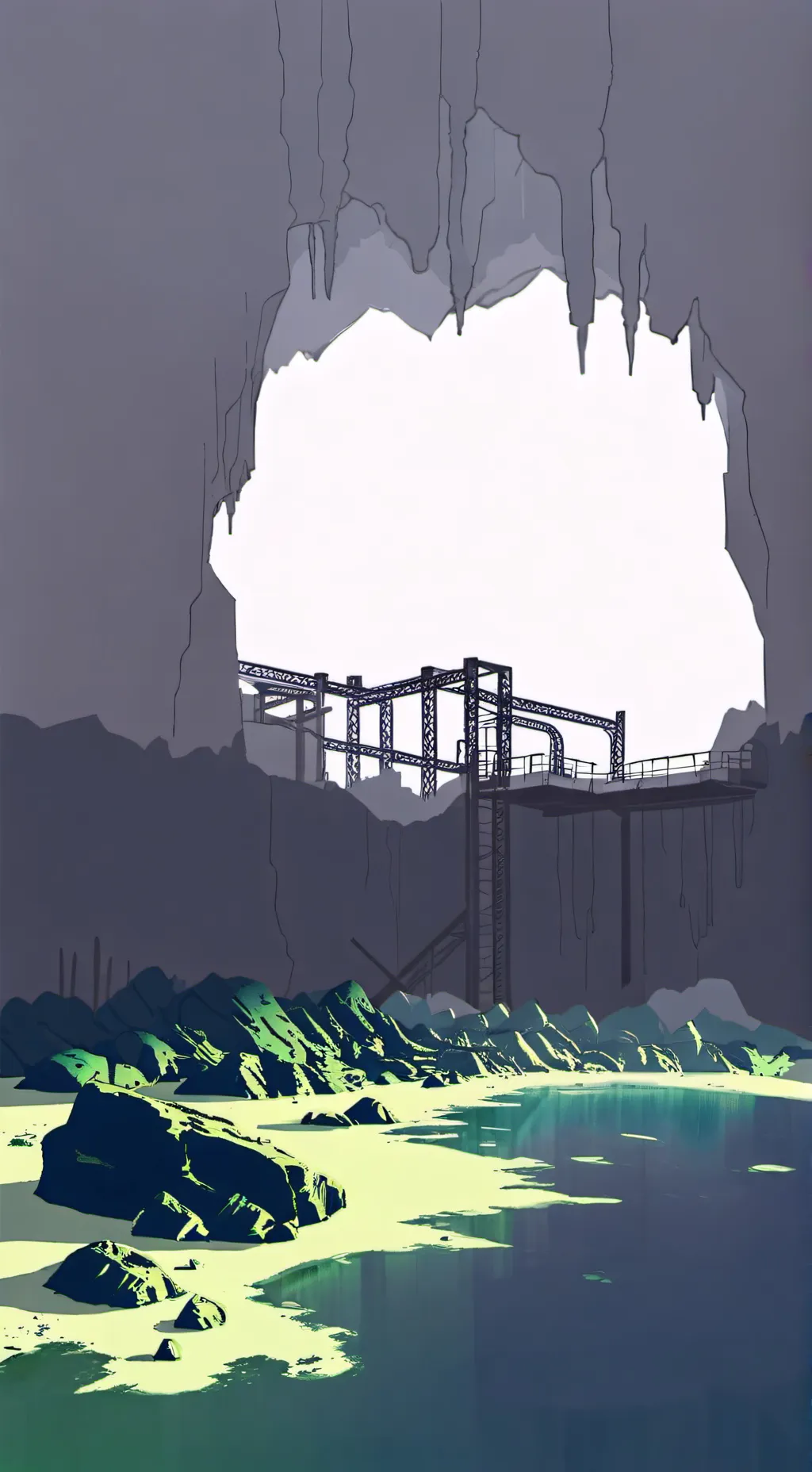 ai character: toxic caves  background