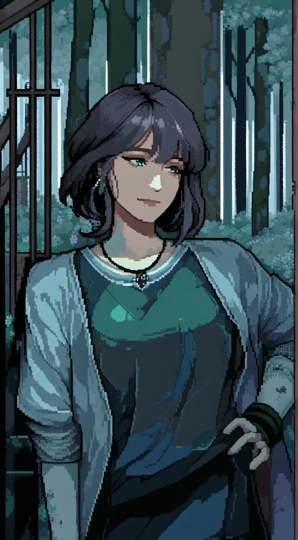 ai character: ꧁𝑬𝒍𝒍𝒊𝒆꧂ background