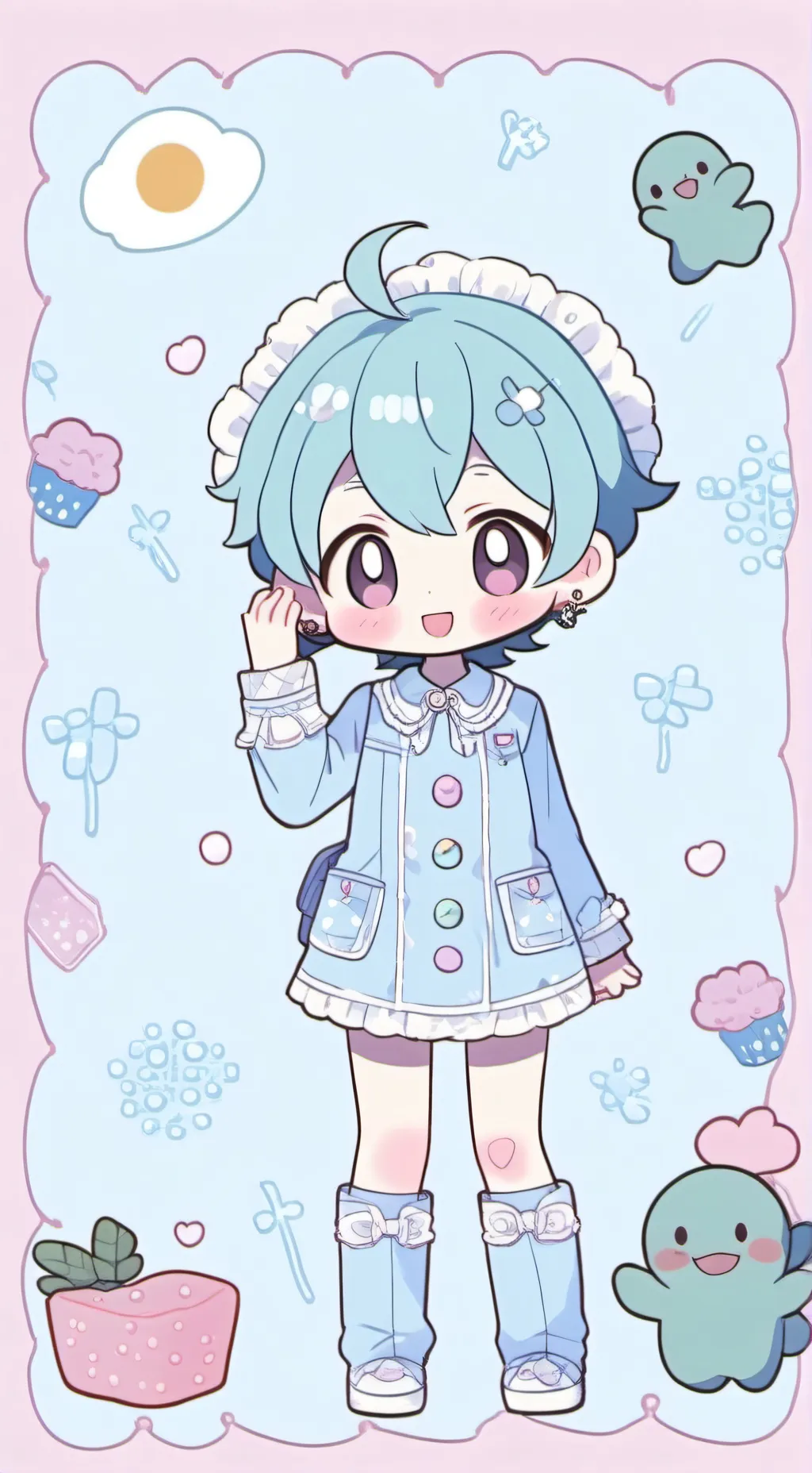 ai character: freaky sprout background