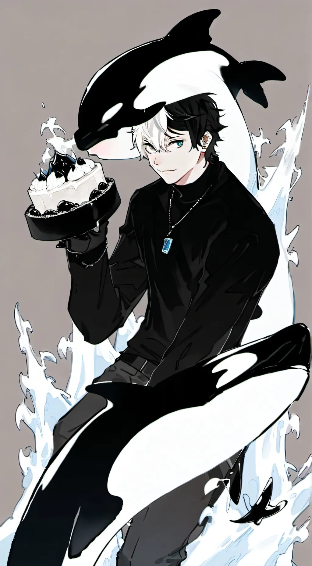 ai character: Cetacean Spirit background