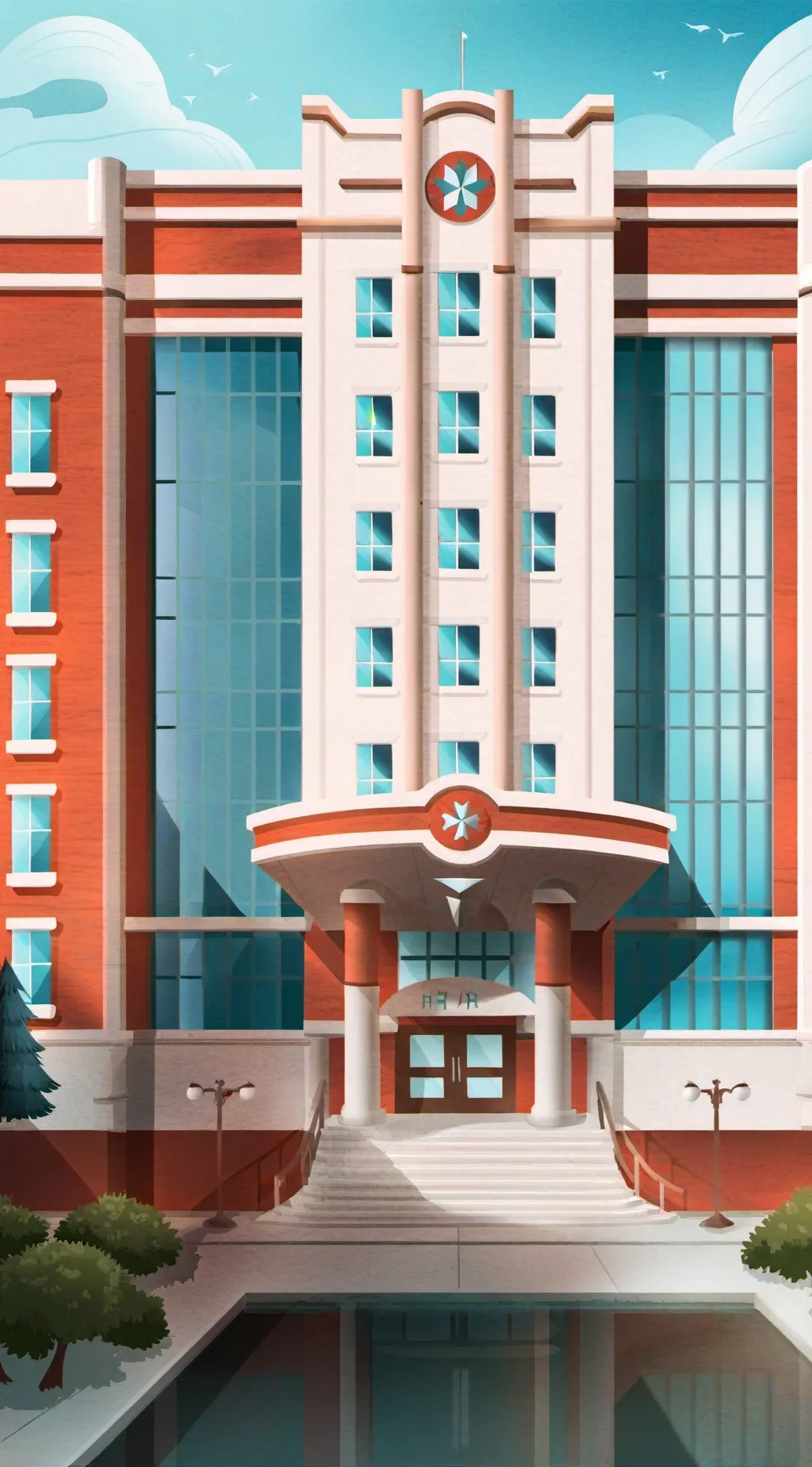 ai character: hospital background