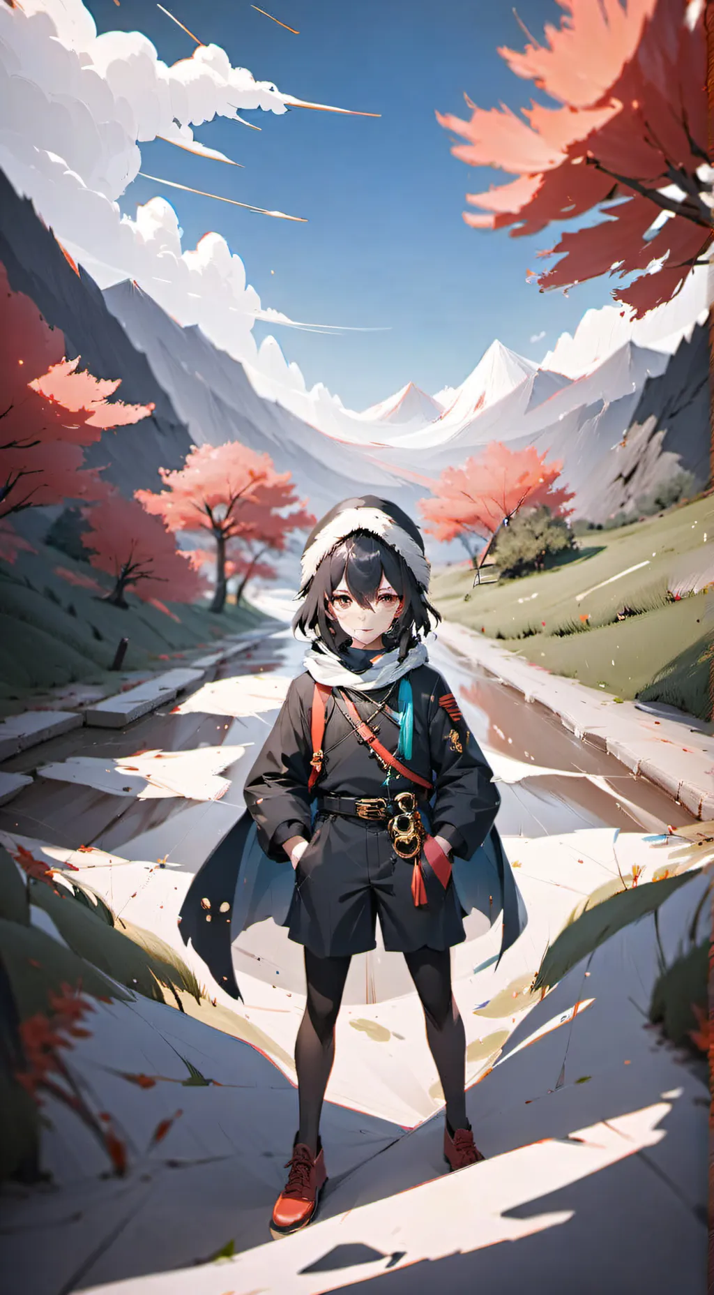 ai character: Помогите с аниме background