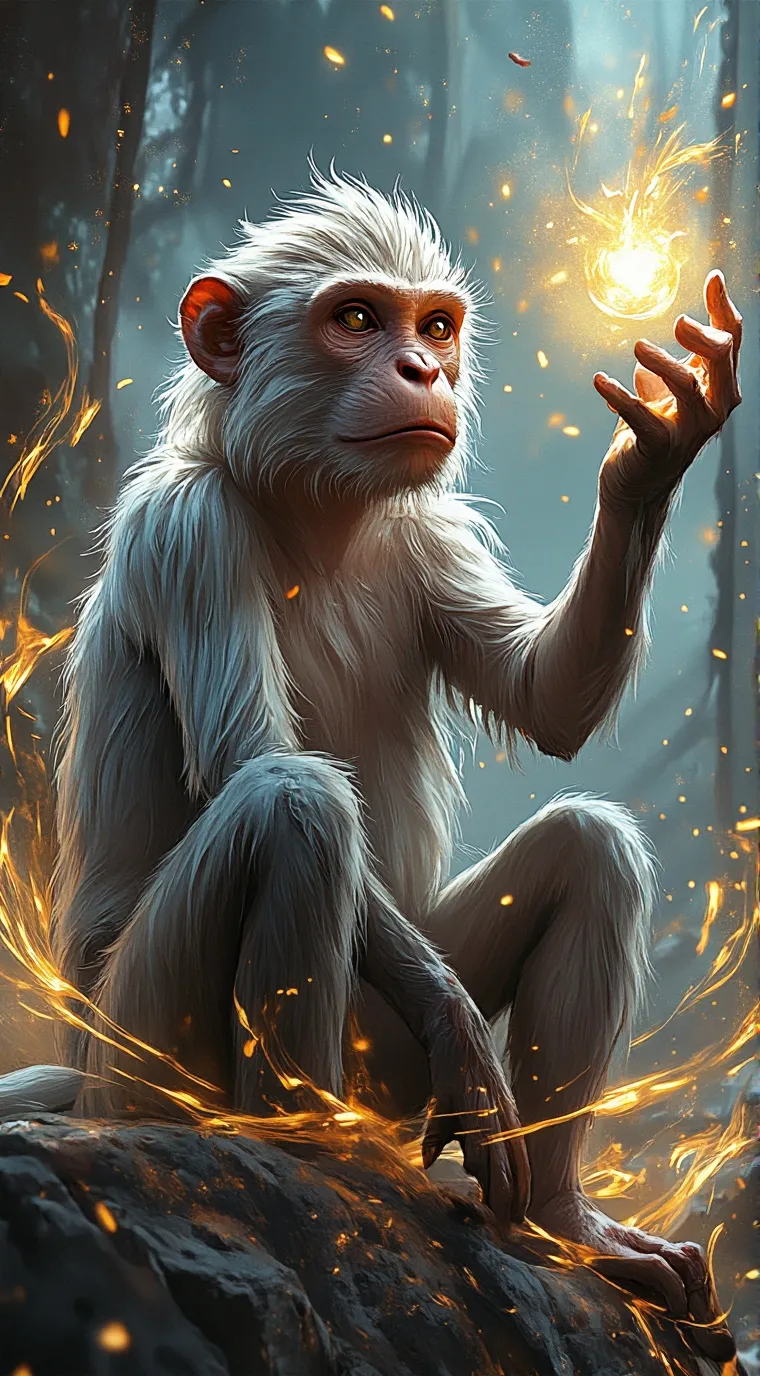 ai character: Cool monke background