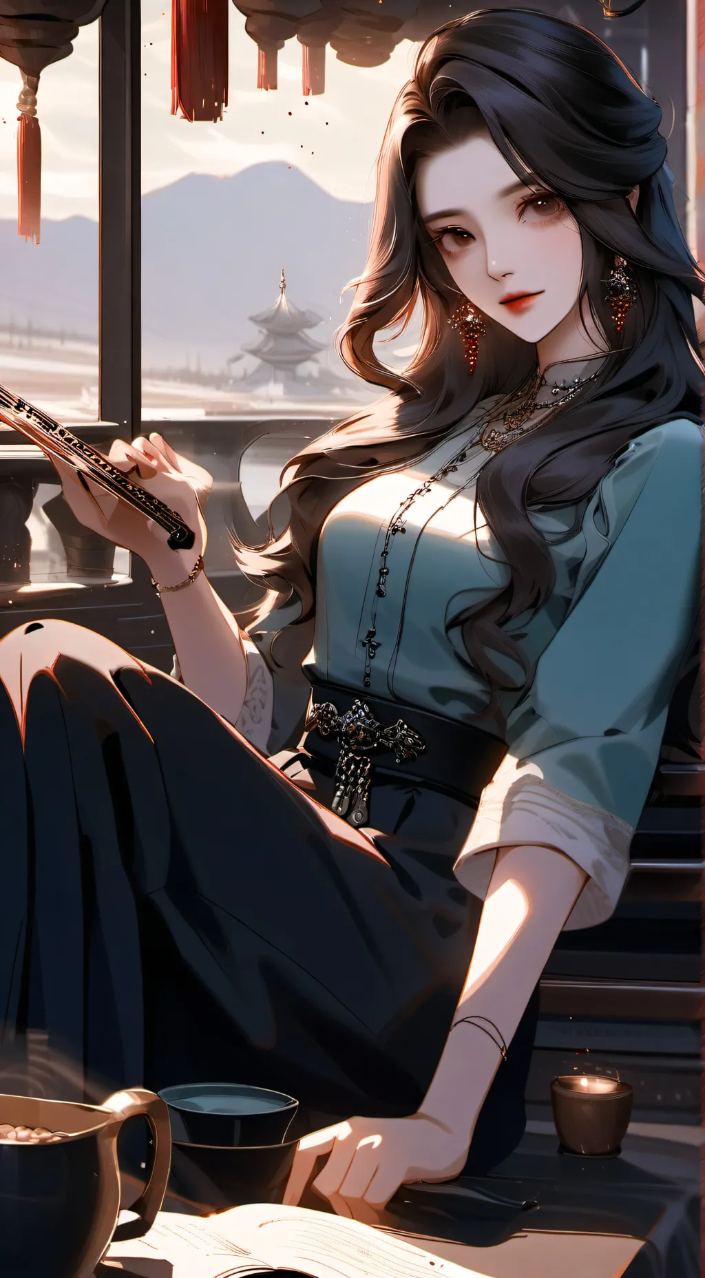 ai character: kny background