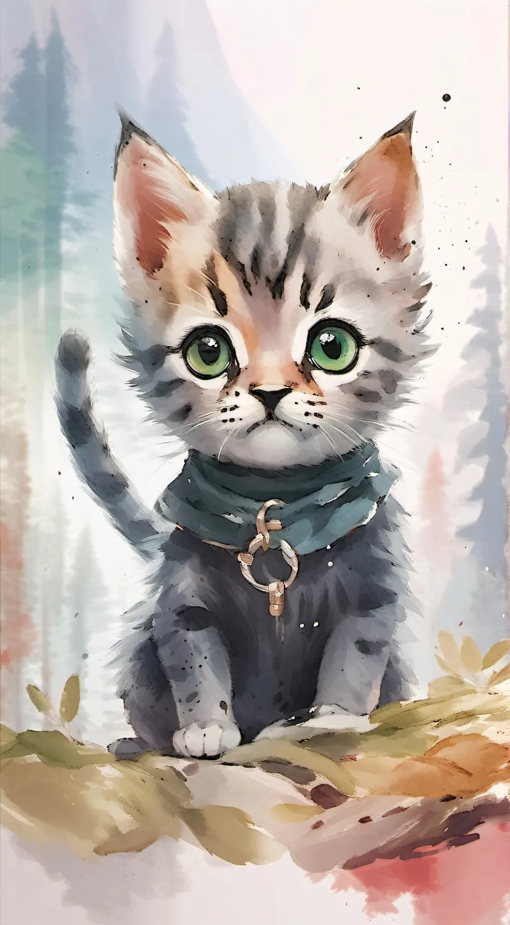 ai character: Gatito abandonado  background