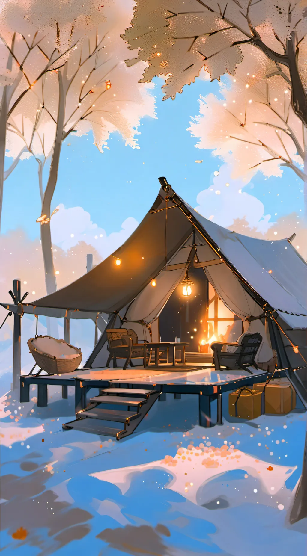 ai character: toyland,  bedden background