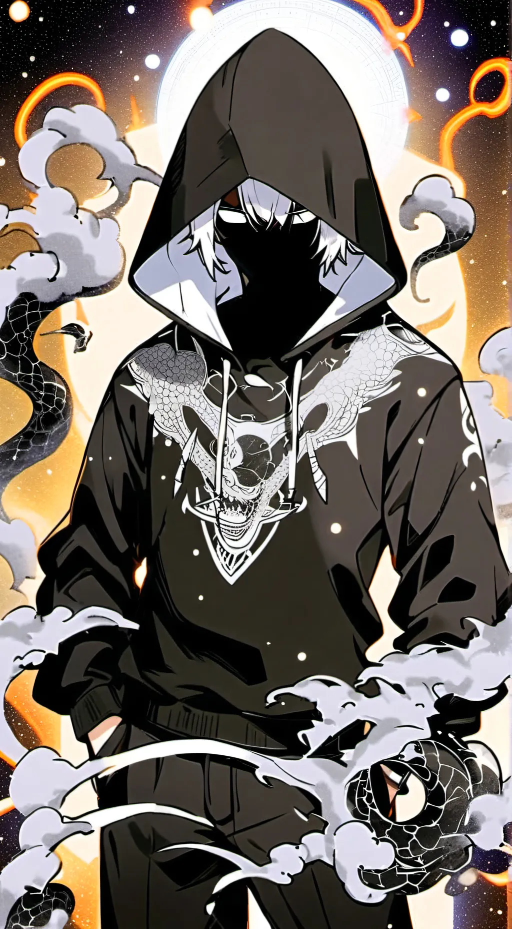 ai character: Void background