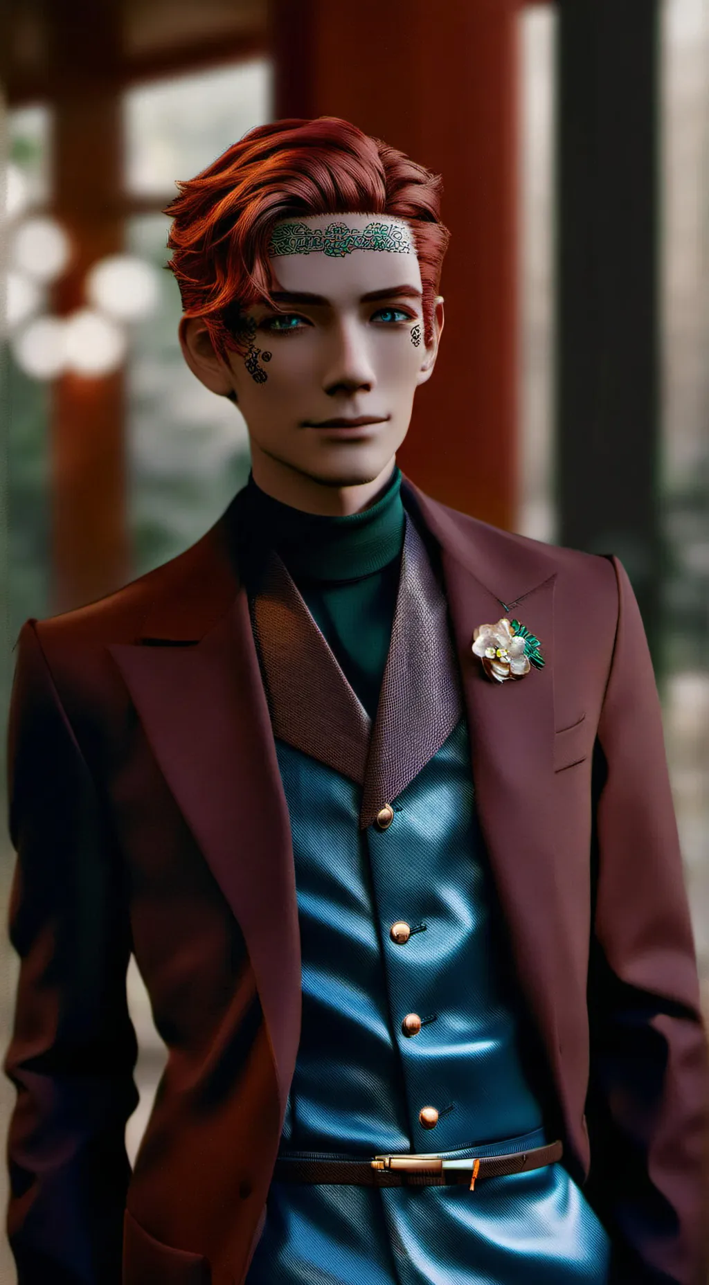 ai character: Cobalt background