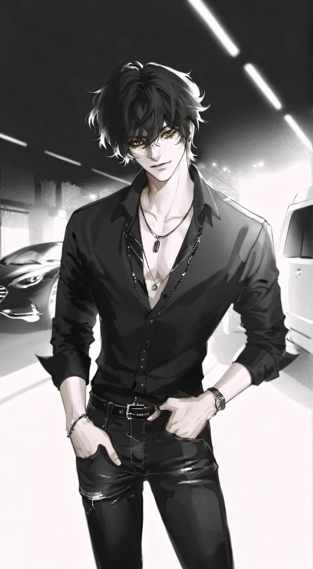 ai character: ⚡ꋬꉧꏂ꒒⚡ background