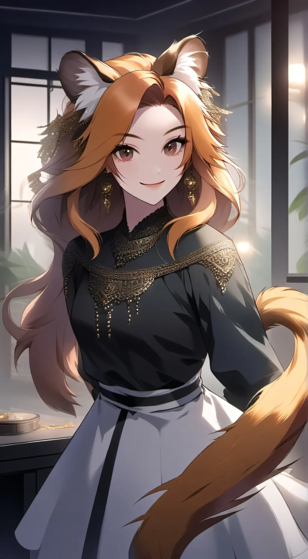 ai character: Lion Tamarin Muse background