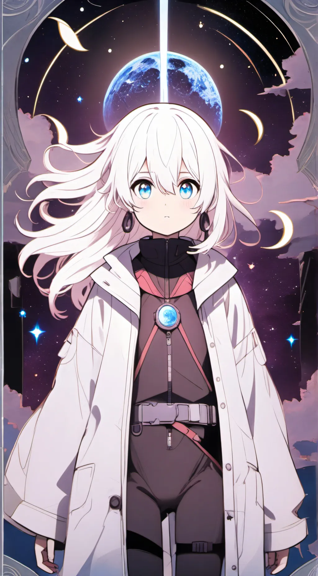 ai character: White  background