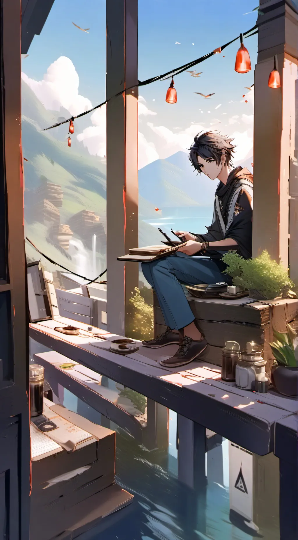 ai character: Big brother  background