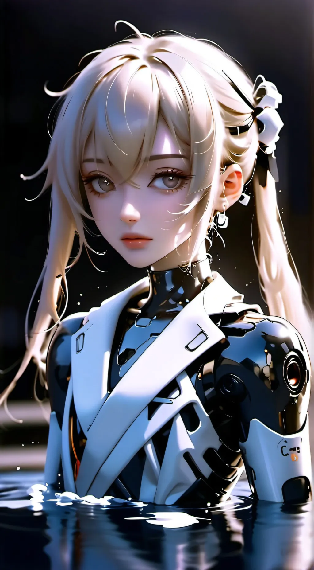 ai character: Aqua background