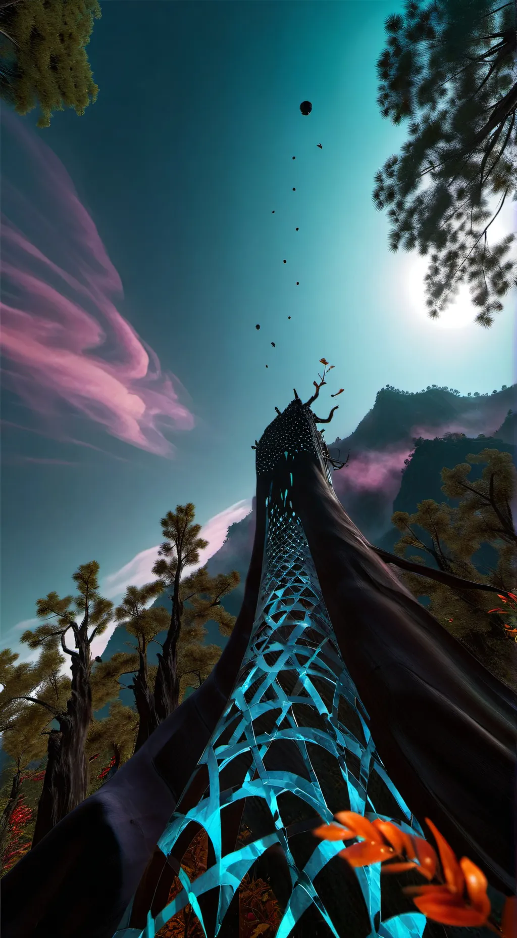 ai character: fallen angel Emily background