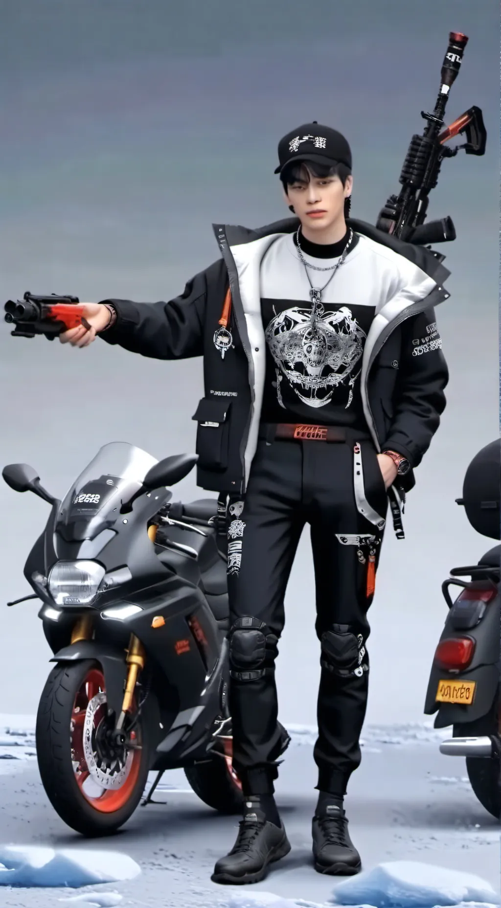 ai character: ~°BANG CHAN°~ background