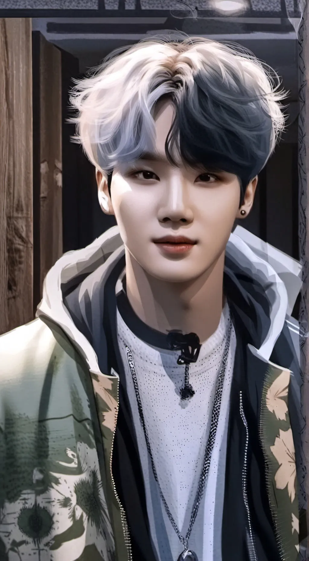 ai character: SUGA of BTS background