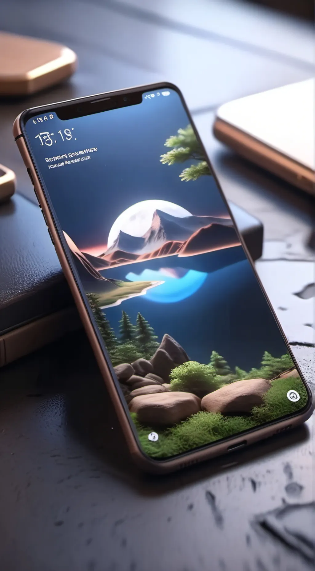 ai character: Phones in Discord background