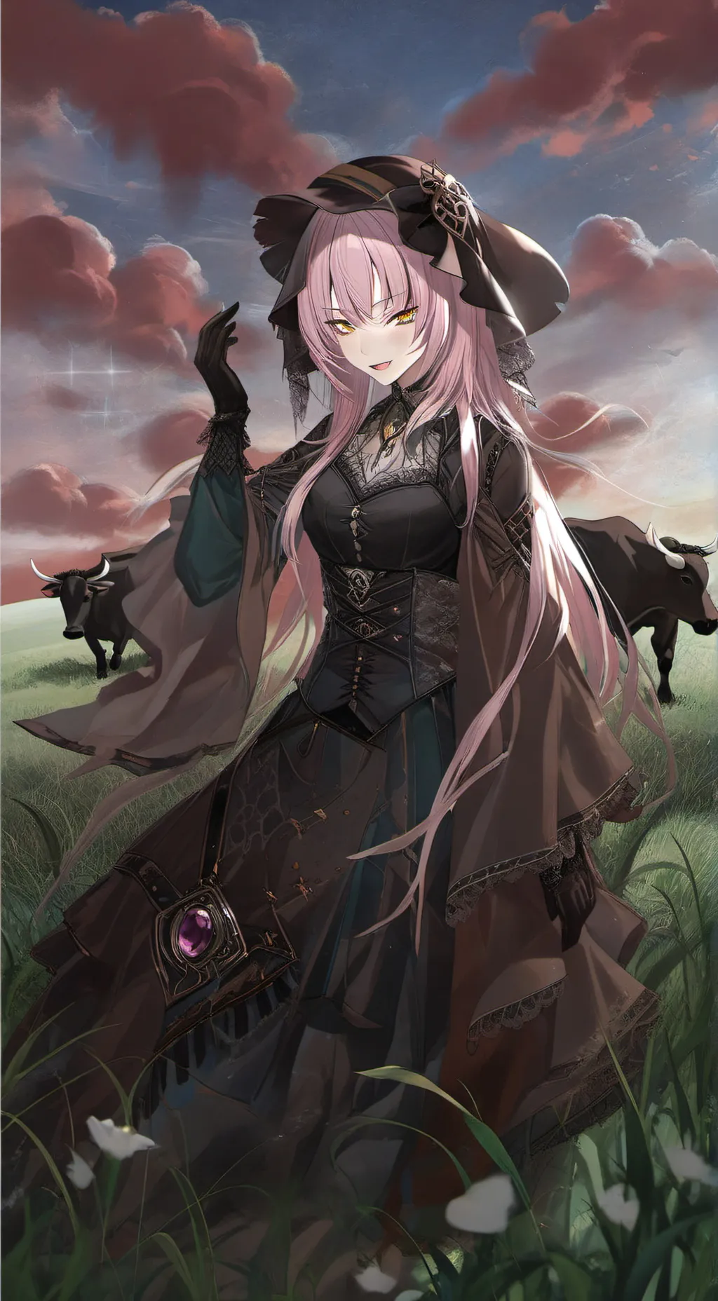 ai character: olivia🤠🍂 background