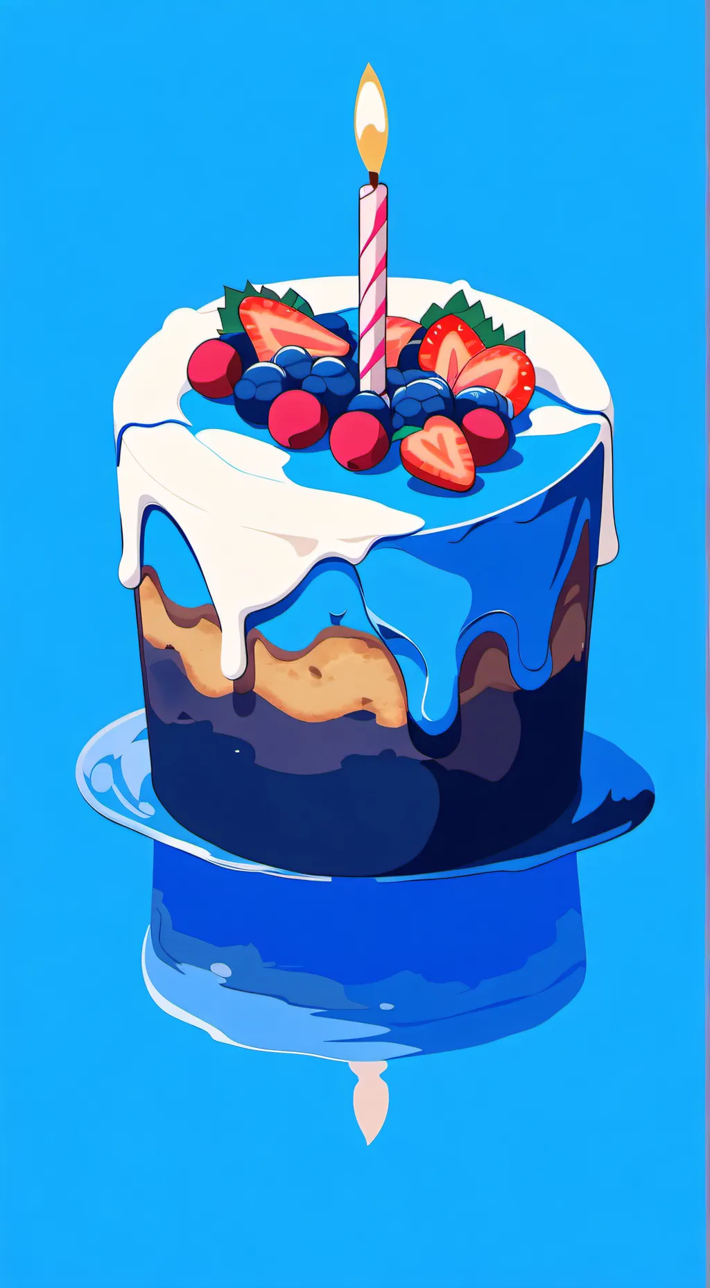 ai character: Fruitcake background