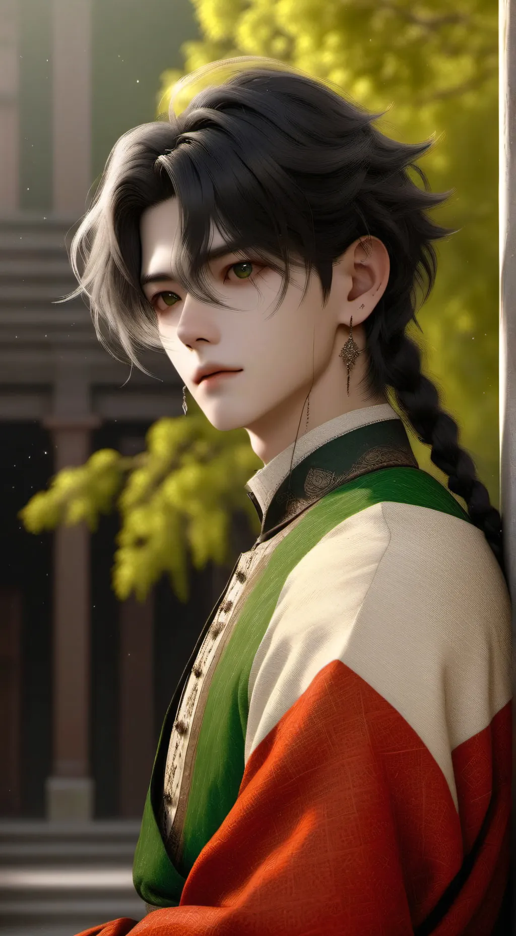 ai character: ~•Lucas. background