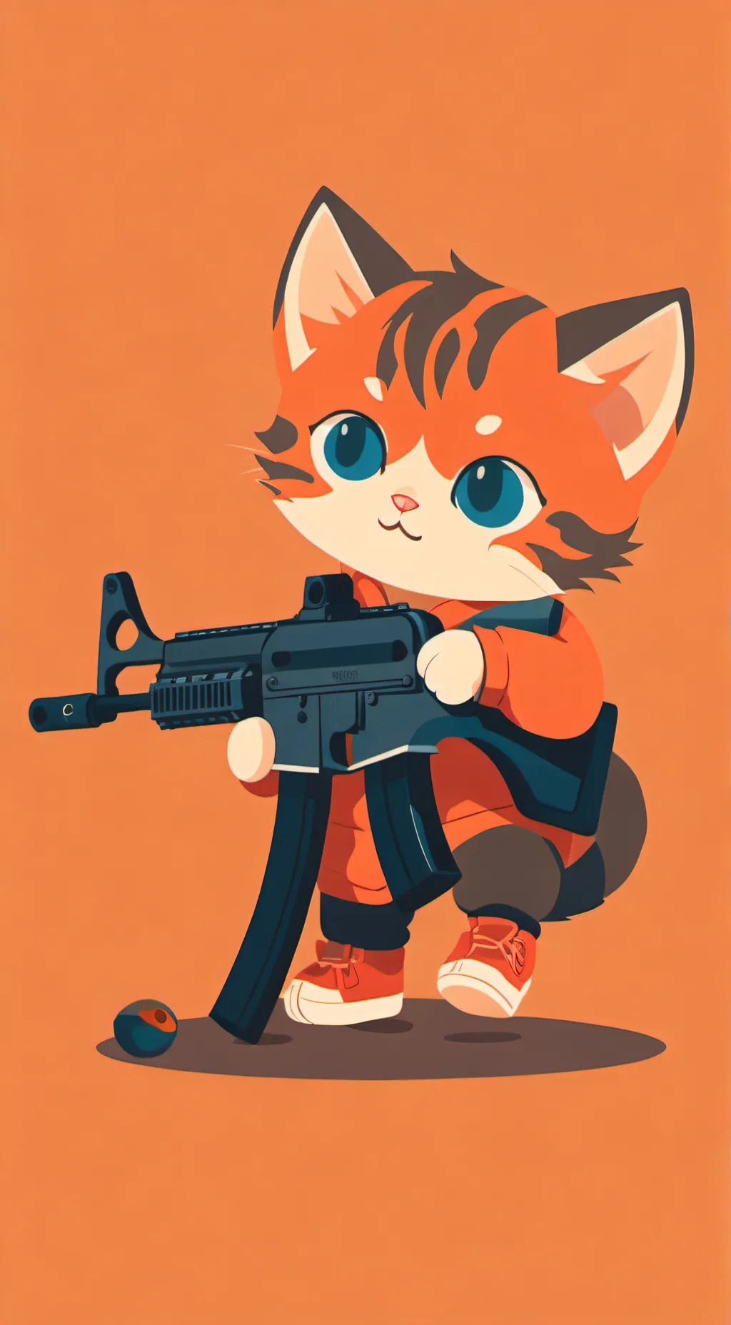 ai character: mp5 kitten background