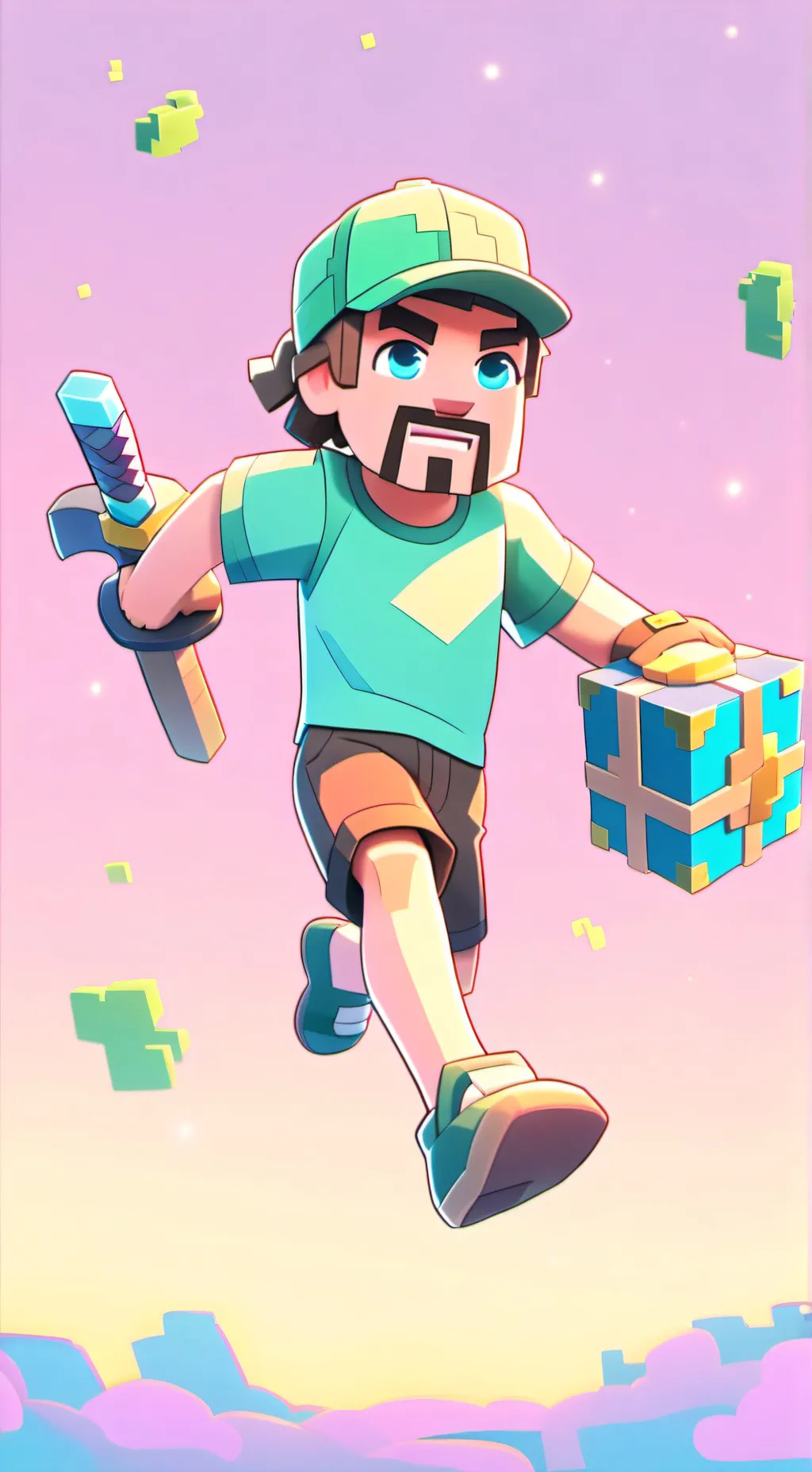 ai character: I'M STEVE background