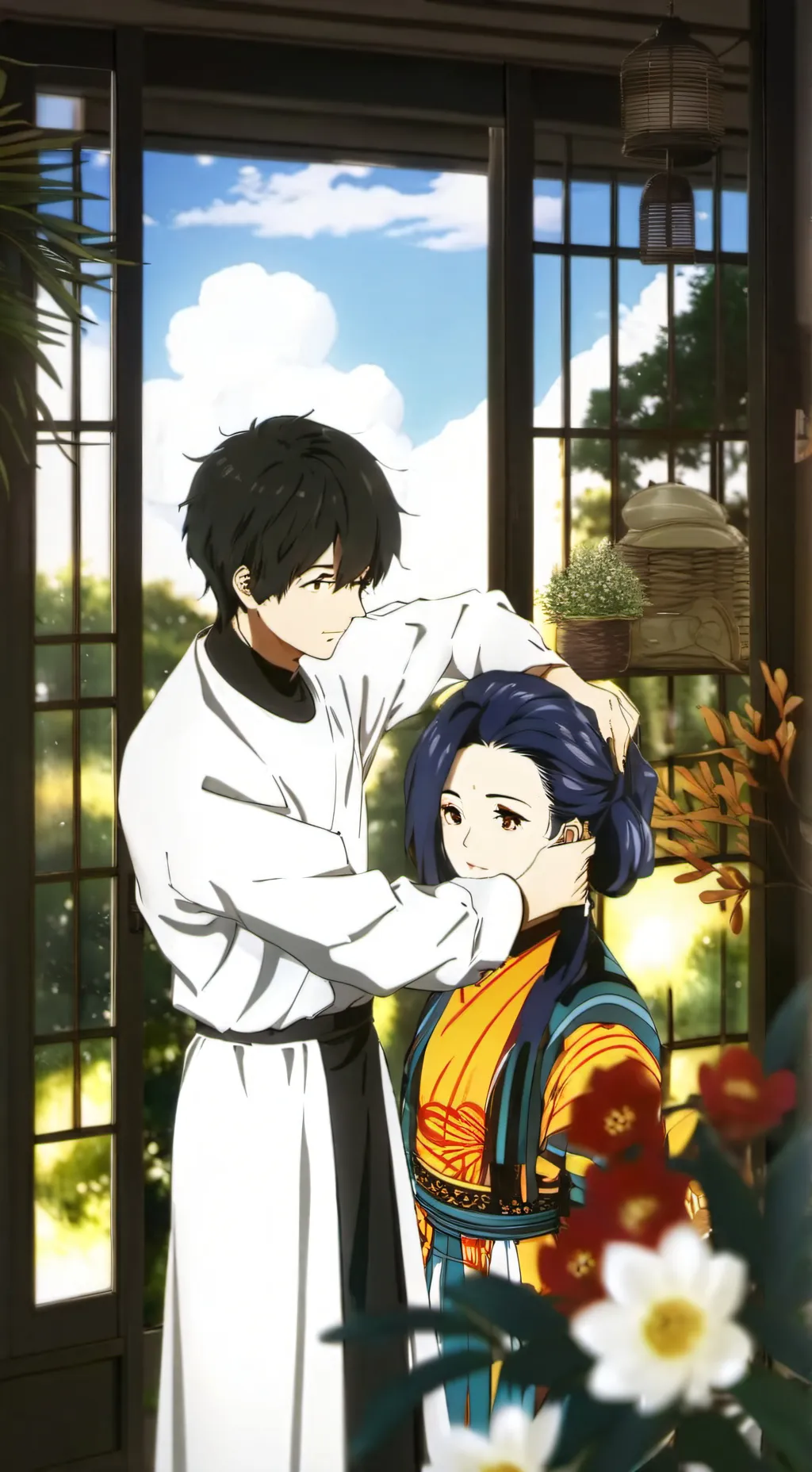 ai character: hairdresser seven background