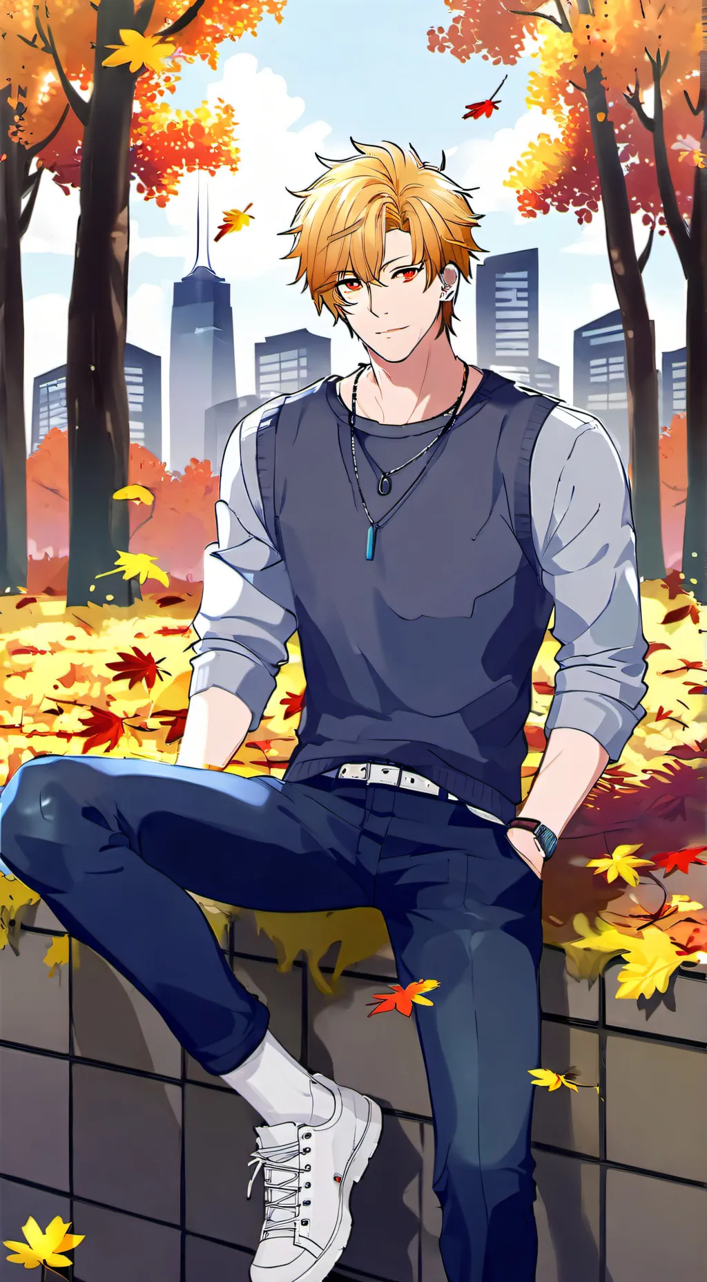 ai character: mha video call background