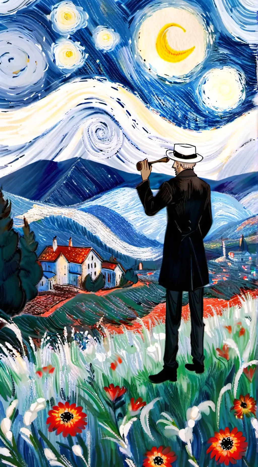 ai character: Muichiro vs Koku background