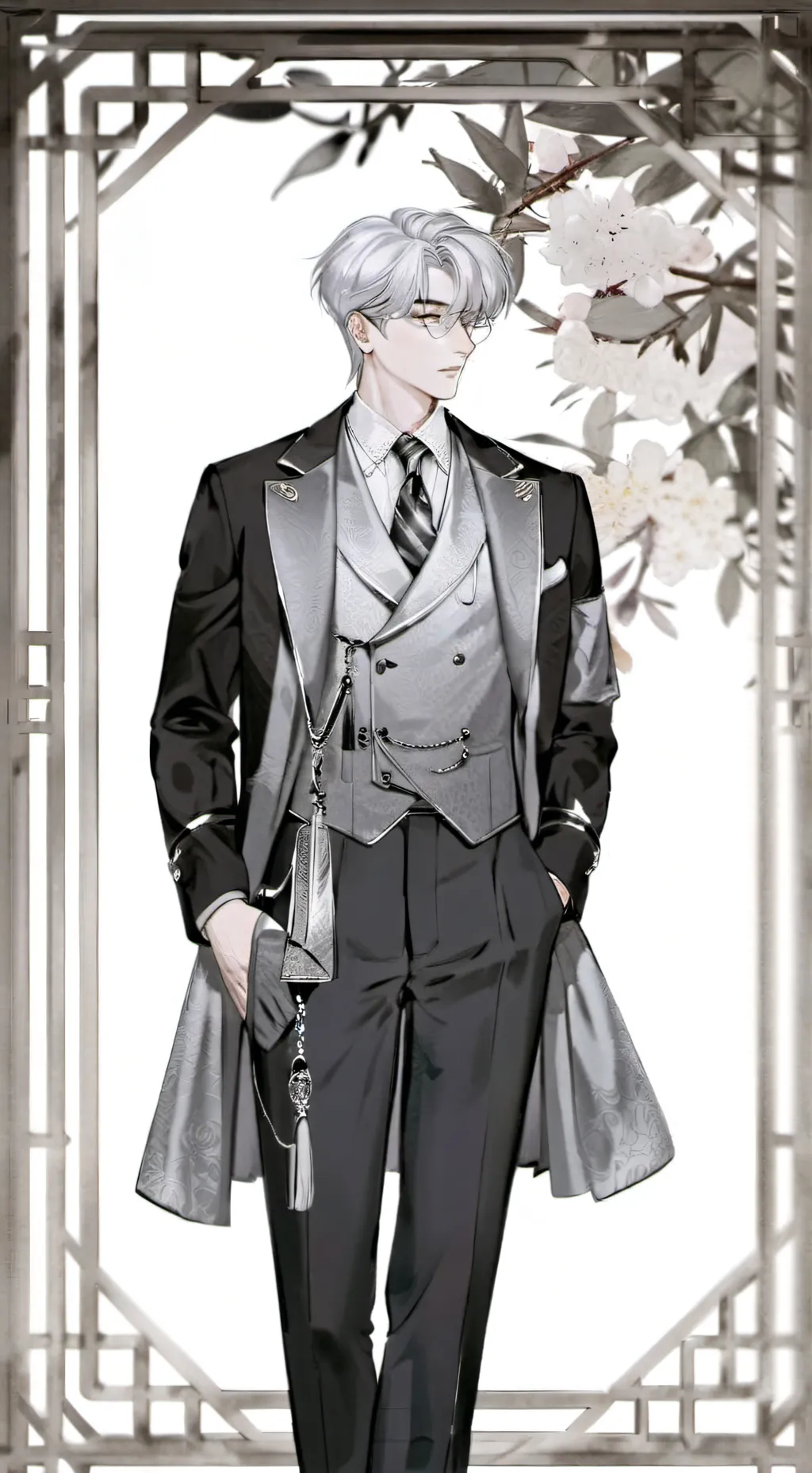 ai character: ☁️°•-Jin-•°☁️ background