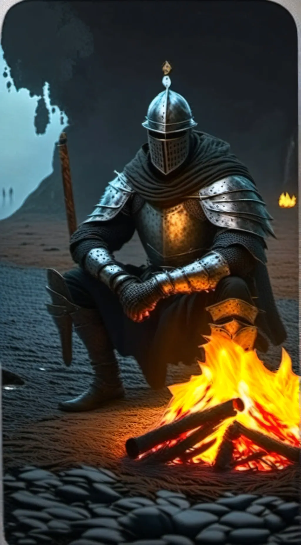 ai character: Take a rest background