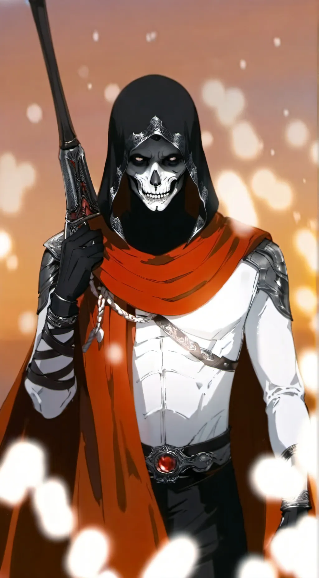 ai character: DEATH 💀 background