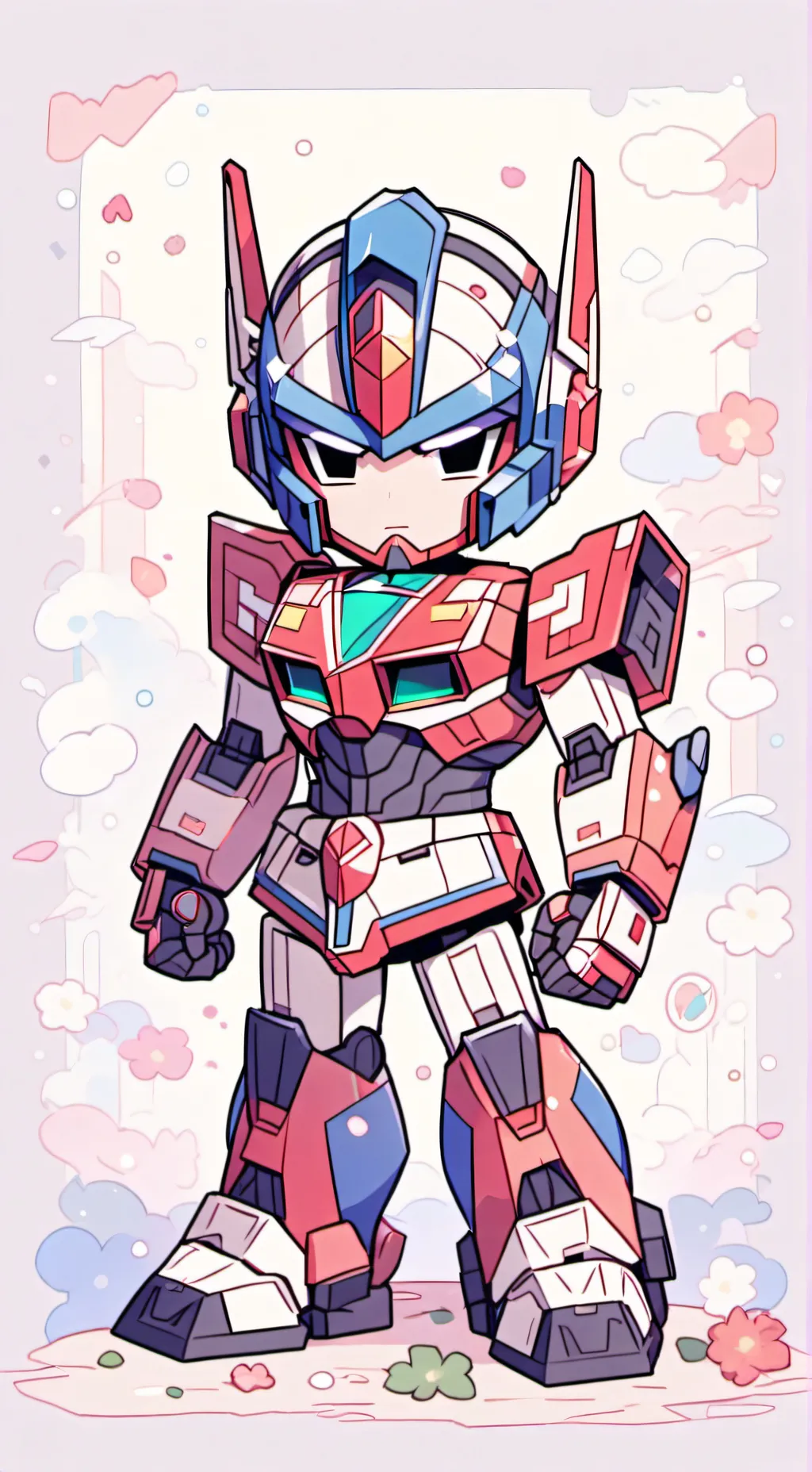 ai character: optimus prime  background