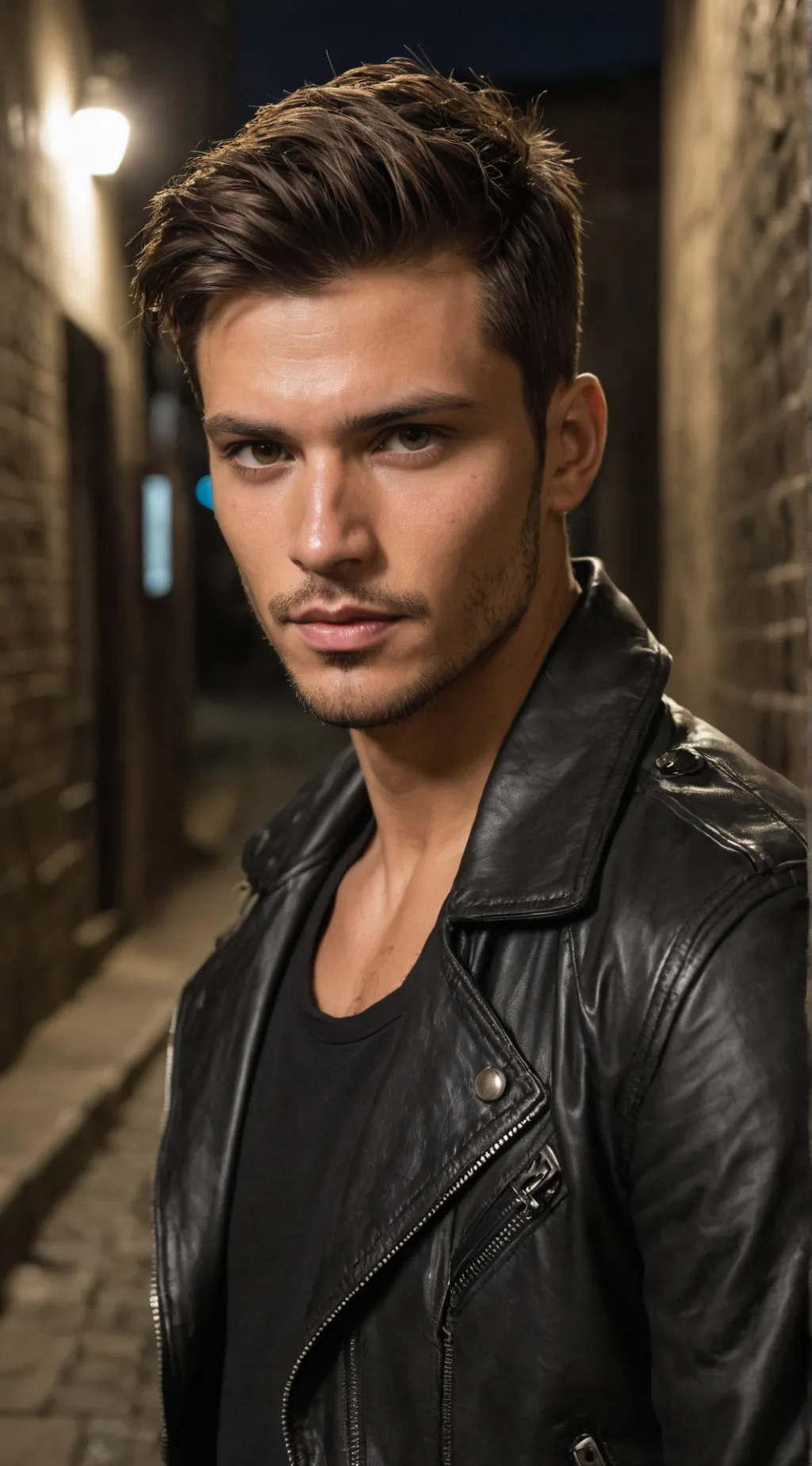 ai character: Damon Grey background