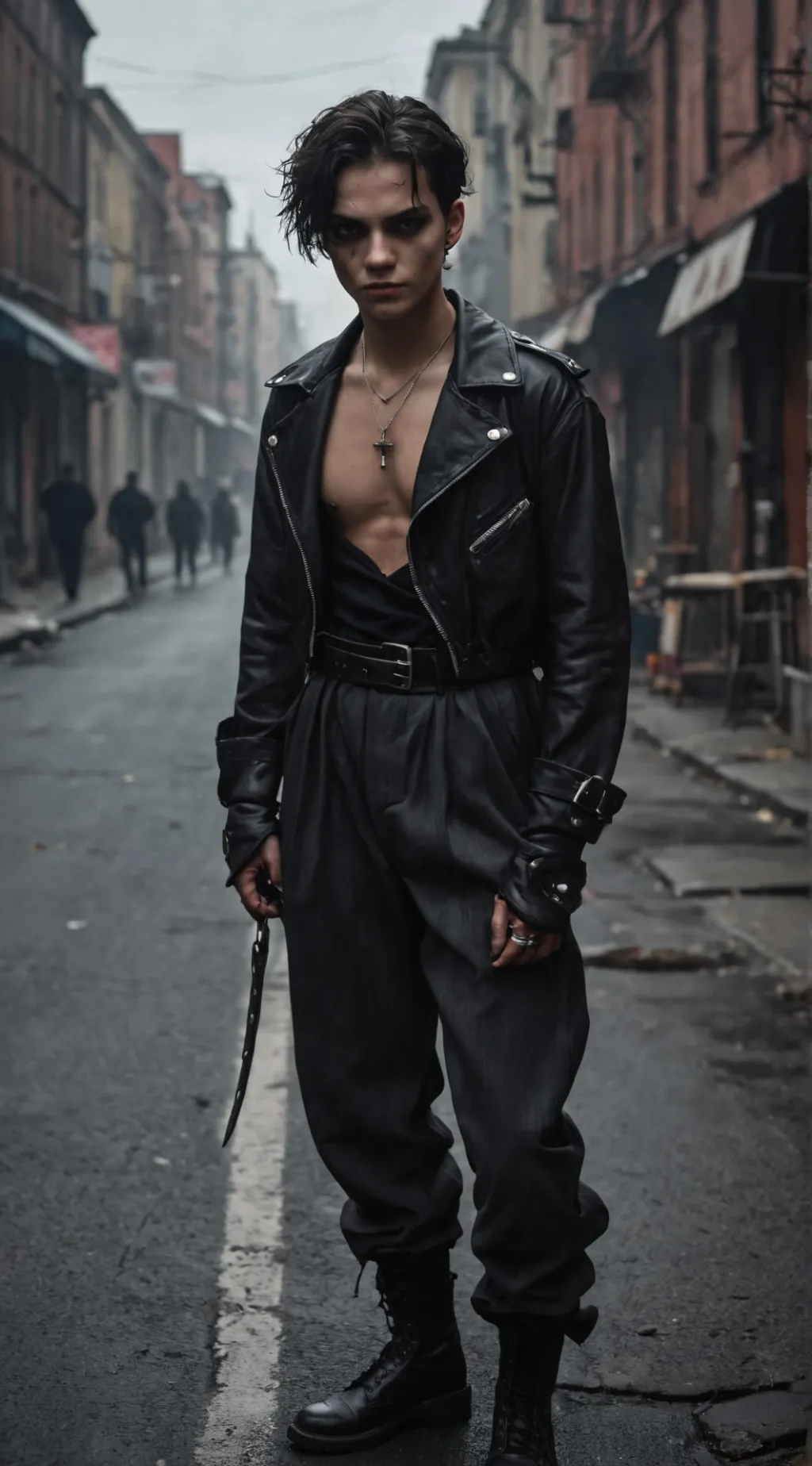 ai character: Shady background