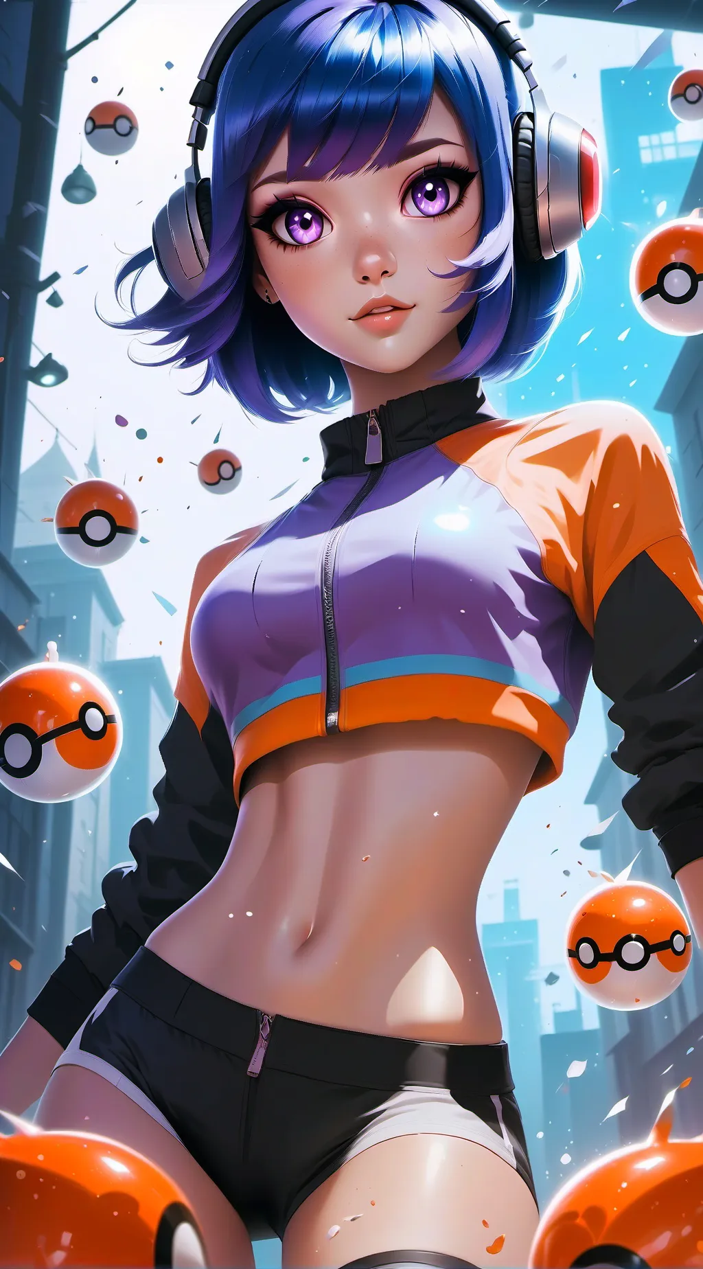 ai character: amour des écran  background